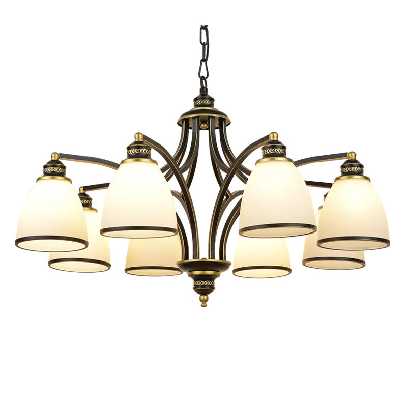 Sputnik Grosted Glass Chandelier Pendant Light Vintage Living Room Chandelier Lighting