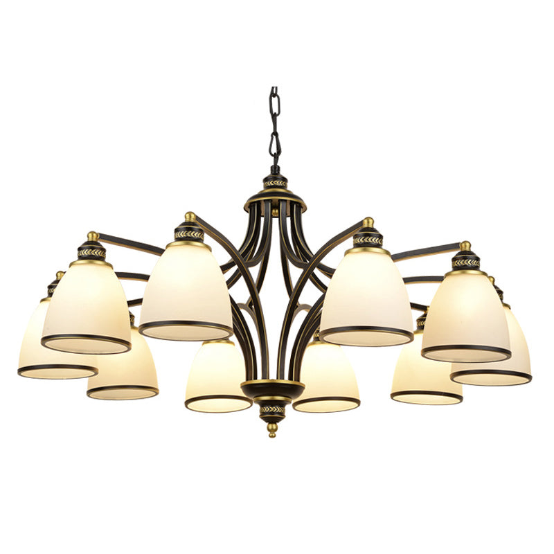 Sputnik Grosted Glass Chandelier Pendant Light Vintage Living Room Chandelier Lighting