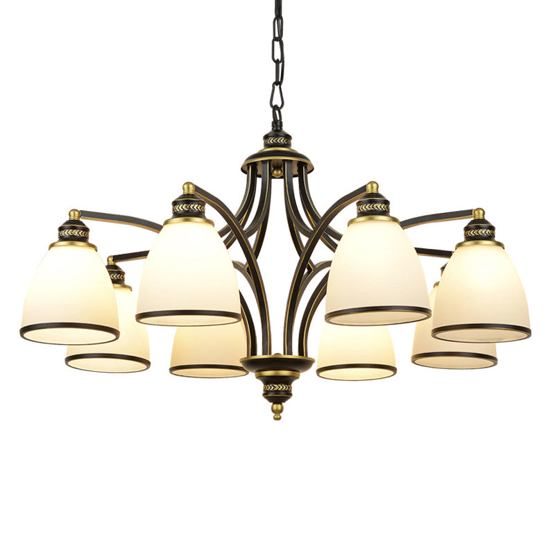 Sputnik Grosted Glass Chandelier Pendant Light Vintage Living Room Chandelier Lighting