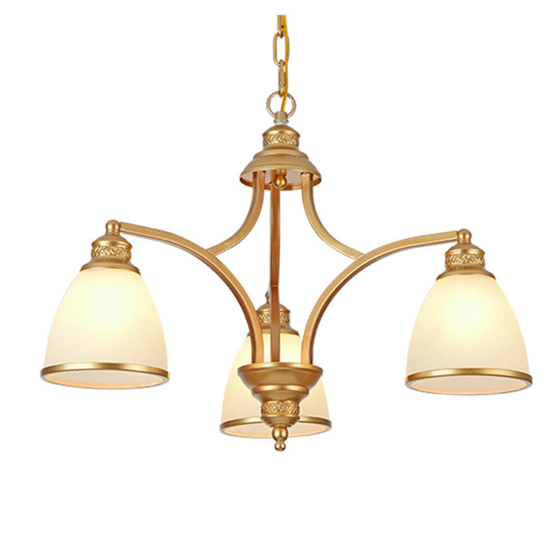 Sputnik Frosted Glass Chandelier Pendant Light Vintage Living Room Chandelier Lighting