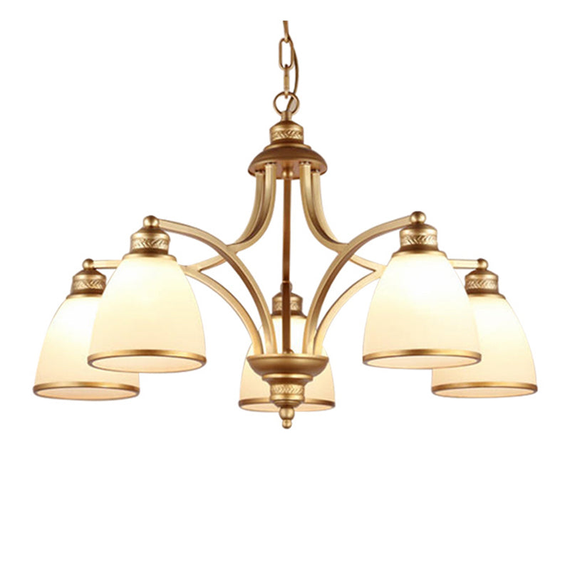 Sputnik Grosted Glass Chandelier Pendant Light Vintage Living Room Chandelier Lighting