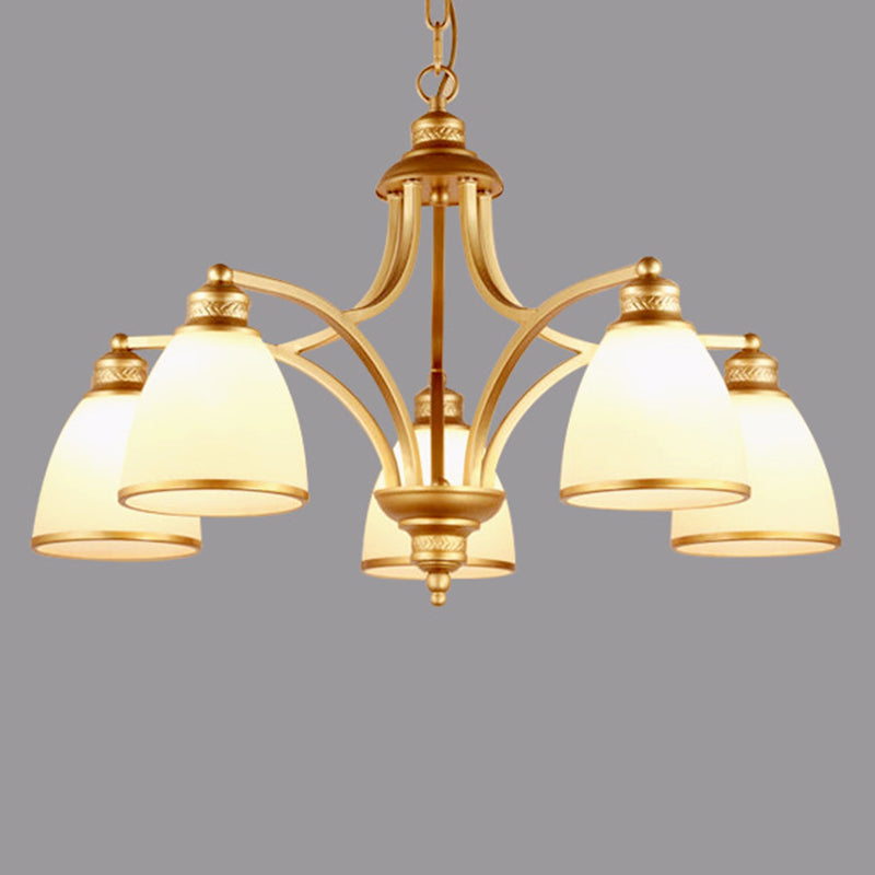 Sputnik Grosted Glass Chandelier Pendant Light Vintage Living Room Chandelier Lighting