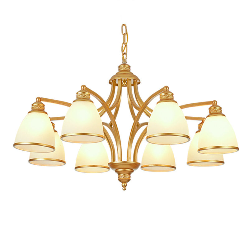 Sputnik Grosted Glass Chandelier Pendant Light Vintage Living Room Chandelier Lighting