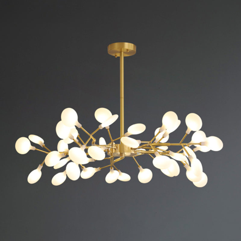 Gold Firefly Adjustable Pendant Light in Modern Luxury Style Copper Sputnik Ceiling Light with Acrylic Shade