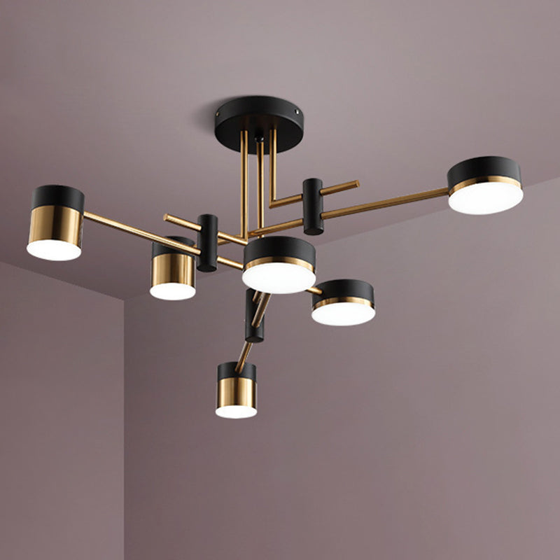 Simplicity LED Appeding Appeding Gold Gold ombreggiate lampadario appeso con tonalità metallica