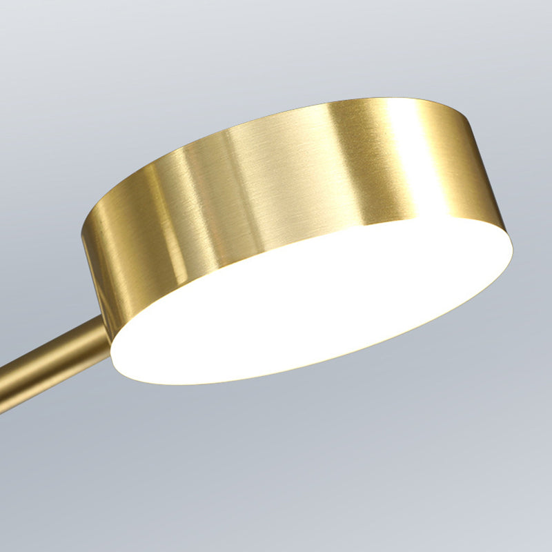 Gold Starburst Pendant Lighting Fixture Simple Style LED Metal Chandelier Pendant Light