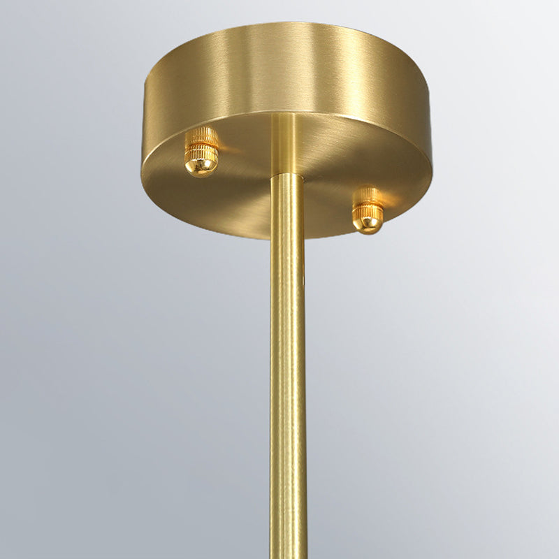 Gold Starburst Pendant Lighting Fixture Simple Style LED Metal Chandelier Pendant Light