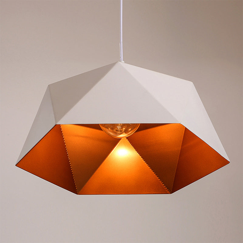 Modern Minimalist Style Geometric Pendant Lighting Fixtures Metal 1 Light Hanging Ceiling Light