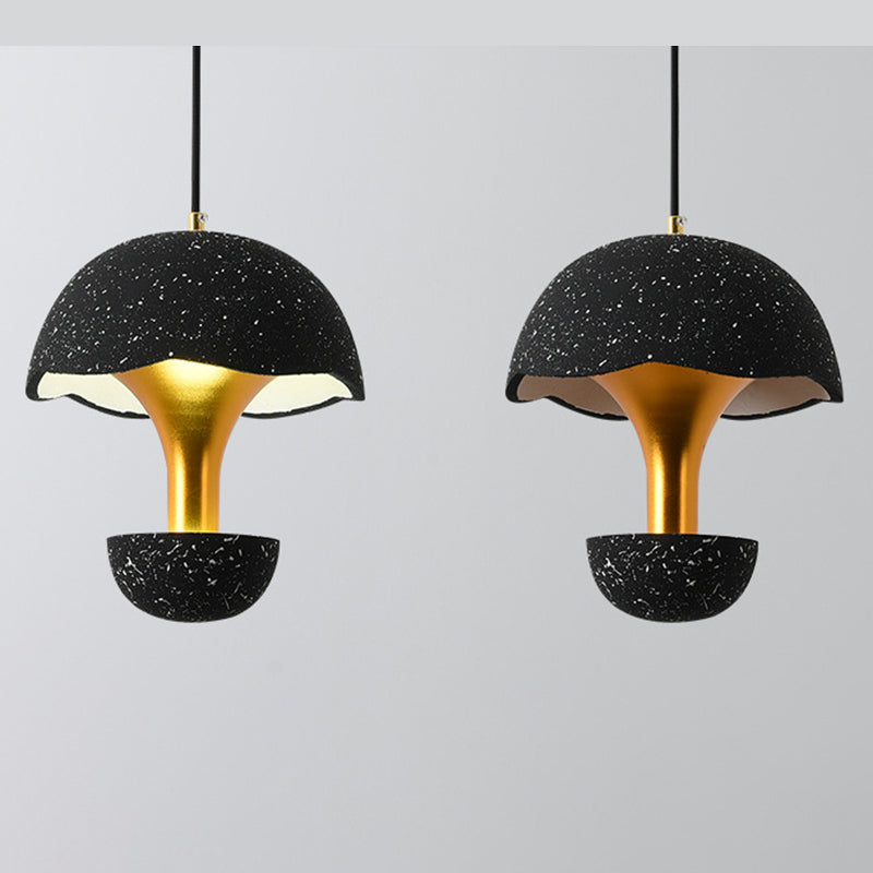 Modern Minimalist Style Globe Suspended Lighting Fixture Cement 1 Light Pendant Ceiling Lights for Bedroom