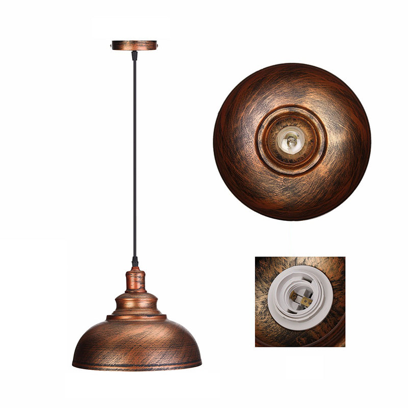 Industrial Barn Commercial Pendant Lighting Metal 1 Light Pendant Light Kit for Dinning Room
