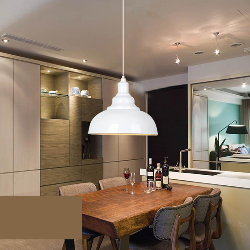 Industrial Barn Commercial Pendant Lighting Metal 1 Light Pendant Light Kit for Dinning Room