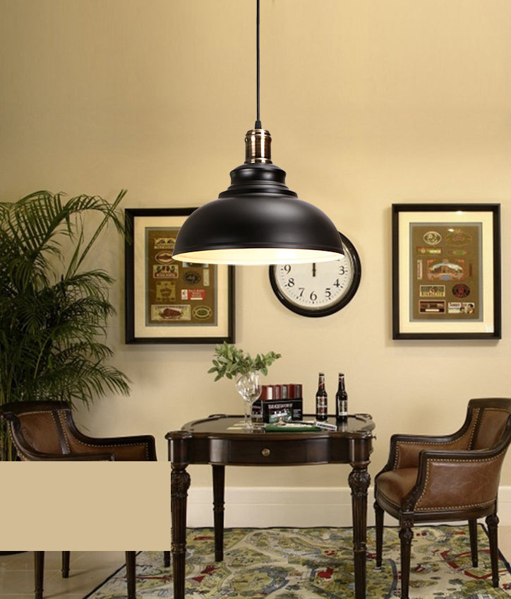 Industrial Barn Commercial Pendant Lighting Metal 1 Light Pendant Light Kit for Dinning Room