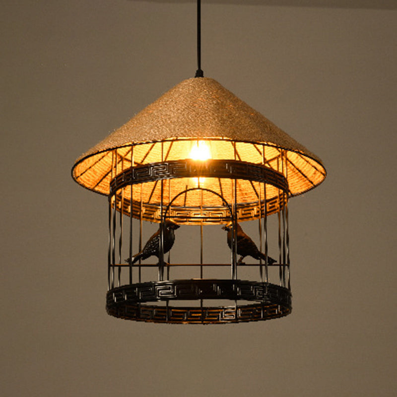 Industrieel touw koord commerciële hanglampverlichting metalen hanger verlichtingsarmaturen voor woonkamer