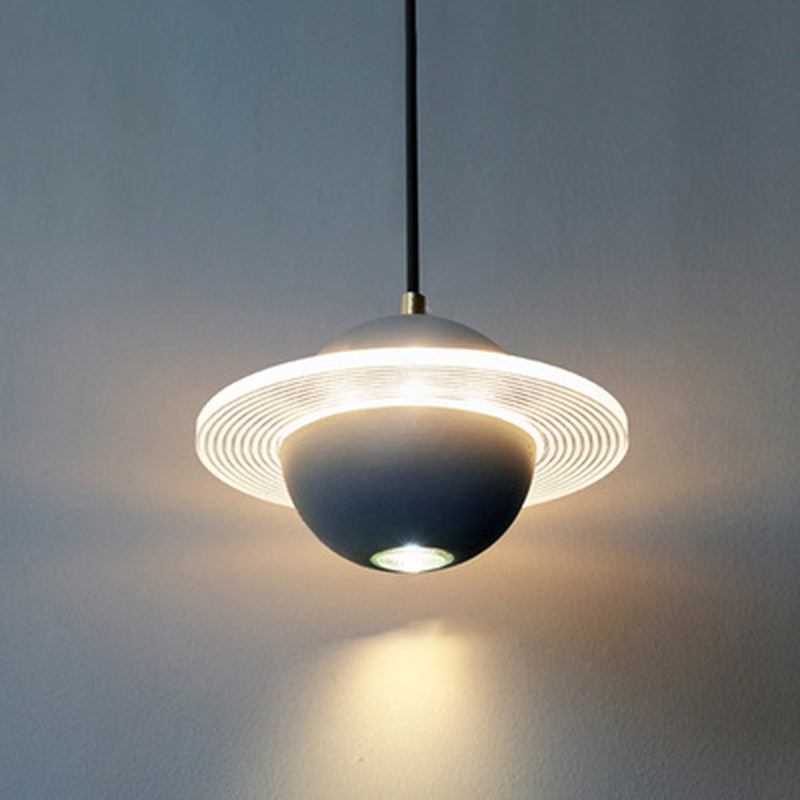 Globe Hanging Pendant Lights Modern Minimalist Style Pendant Ceiling Light with Cement Shade