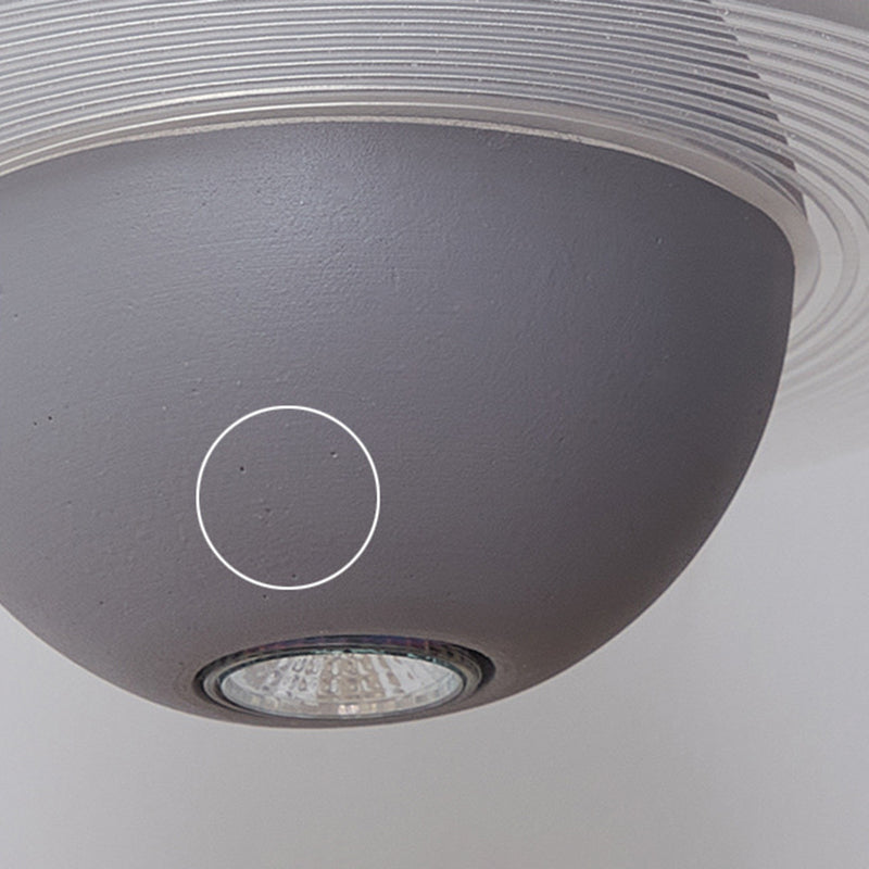 Globe Hanging Pendant Lights Modern Minimalist Style Pendant Ceiling Light with Cement Shade