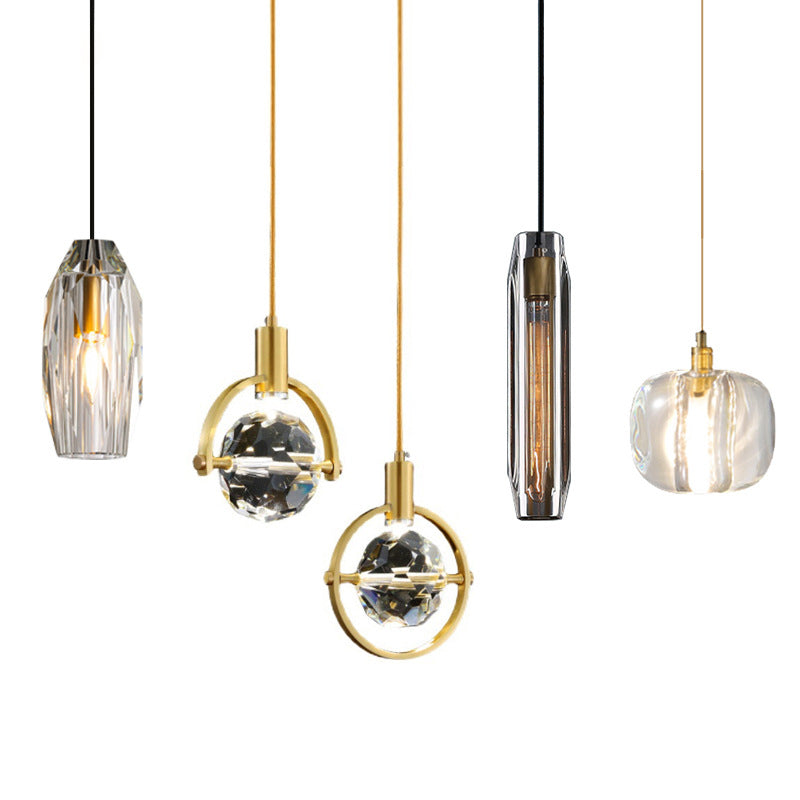 Moderner Luxusstil Hängsbeleuchtung mit einstellbarem Kabelkristall 1 Light Pendell Light Kit