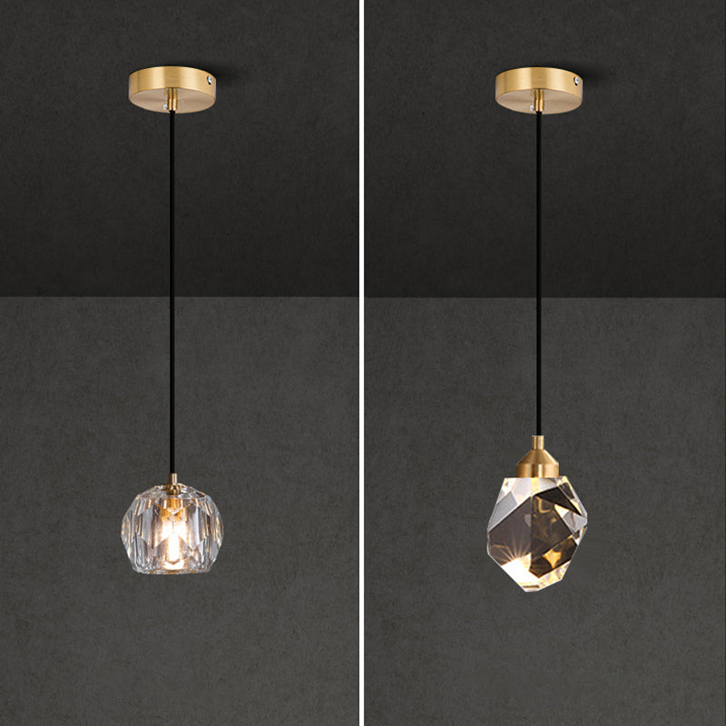 Moderner Luxusstil Hängsbeleuchtung mit einstellbarem Kabelkristall 1 Light Pendell Light Kit
