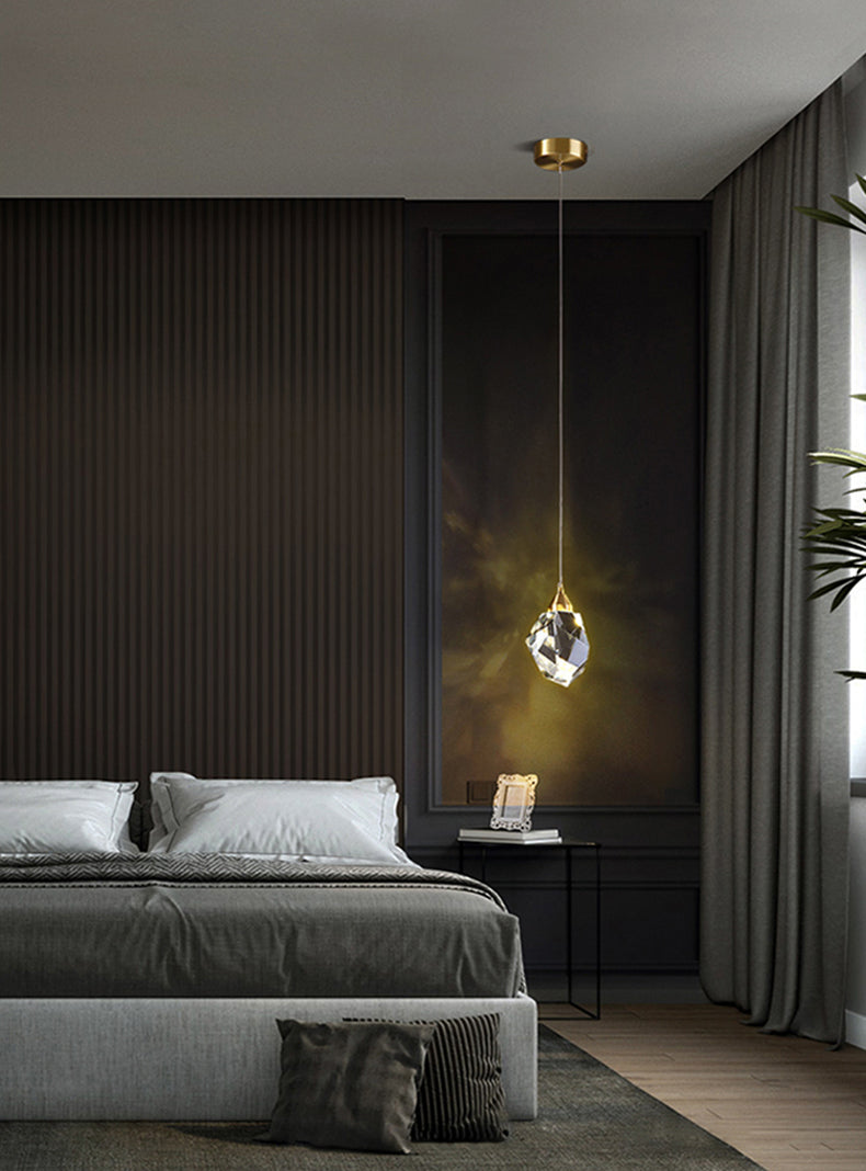 Moderner Luxusstil Hängsbeleuchtung mit einstellbarem Kabelkristall 1 Light Pendell Light Kit