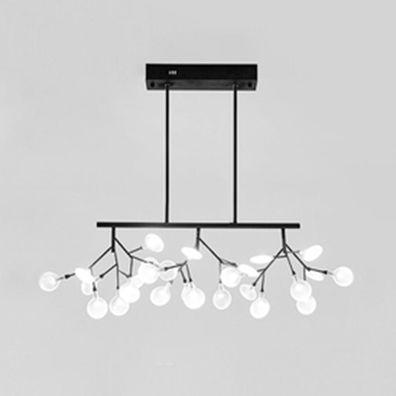 Luce a ciondolo regolabile a filo regolabile di lusso moderno Luce a soffitto in ferro battuto in ferro con ombra acrilica