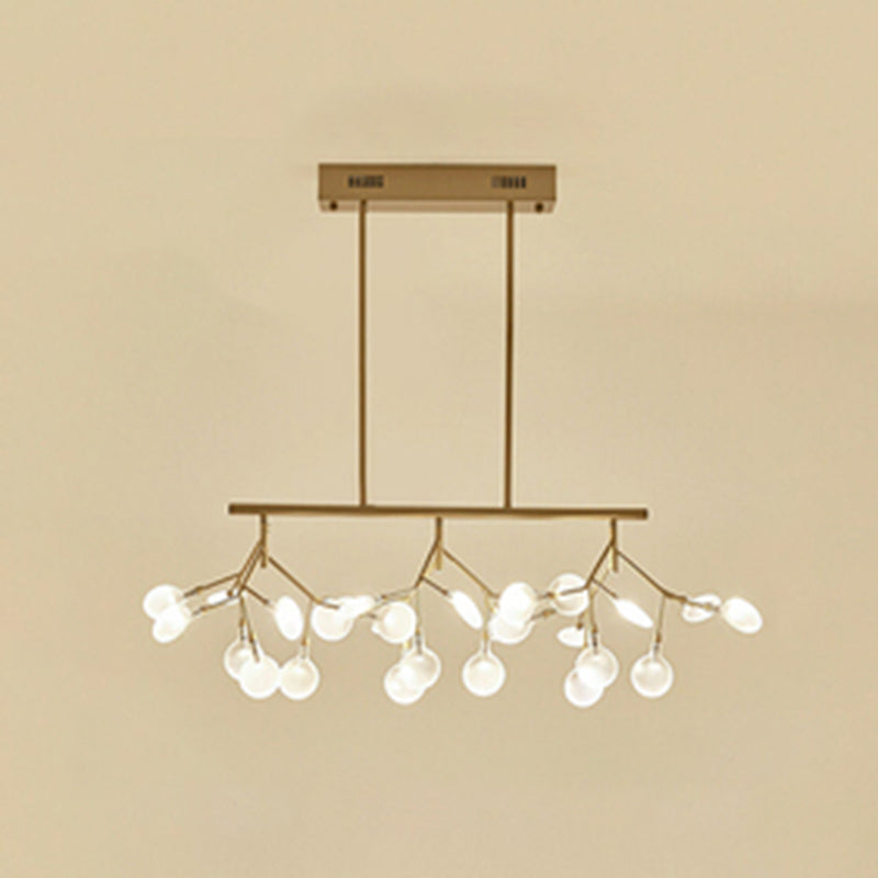 Luce a ciondolo regolabile a filo regolabile di lusso moderno Luce a soffitto in ferro battuto in ferro con ombra acrilica