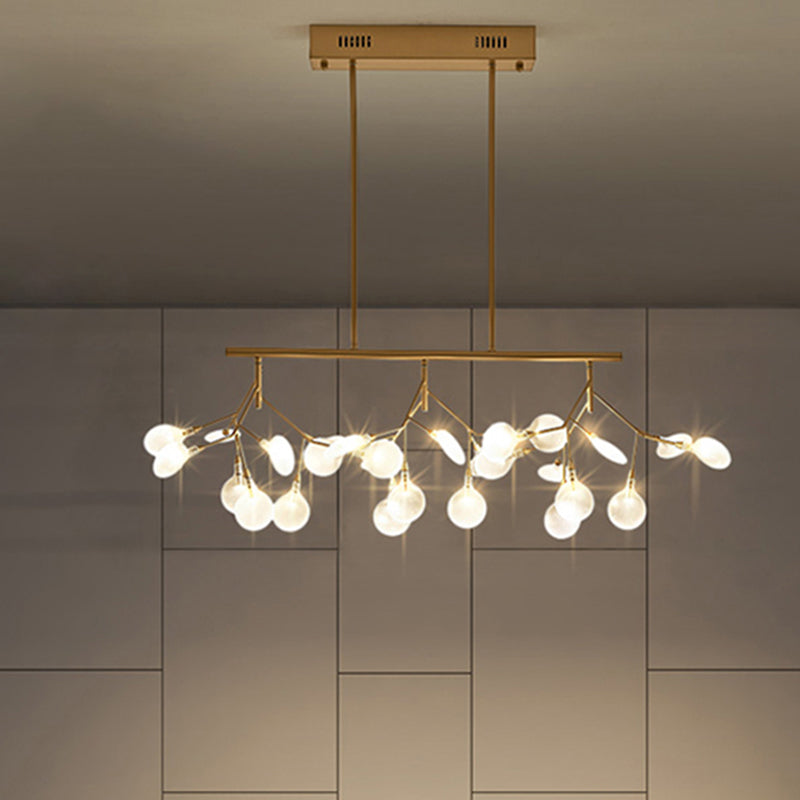 Luce a ciondolo regolabile a filo regolabile di lusso moderno Luce a soffitto in ferro battuto in ferro con ombra acrilica