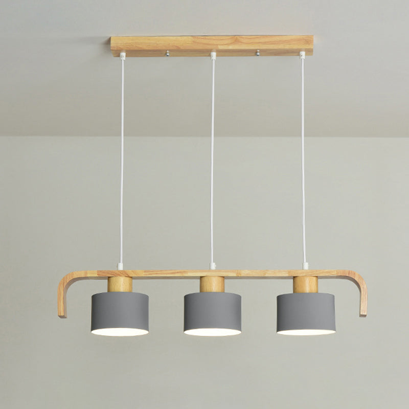 Moderno isola a sospensione a soffitto in legno colore della stanza per interni