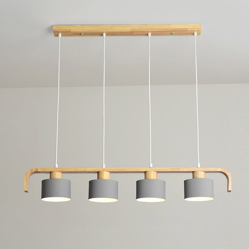 Moderno isola a sospensione a soffitto in legno colore della stanza per interni