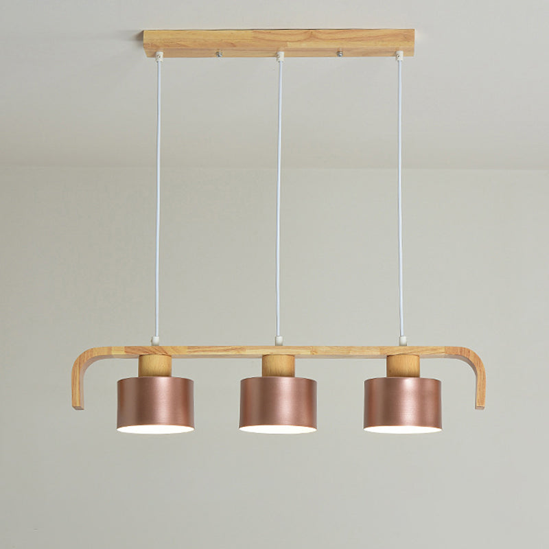 Moderno isola a sospensione a soffitto in legno colore della stanza per interni