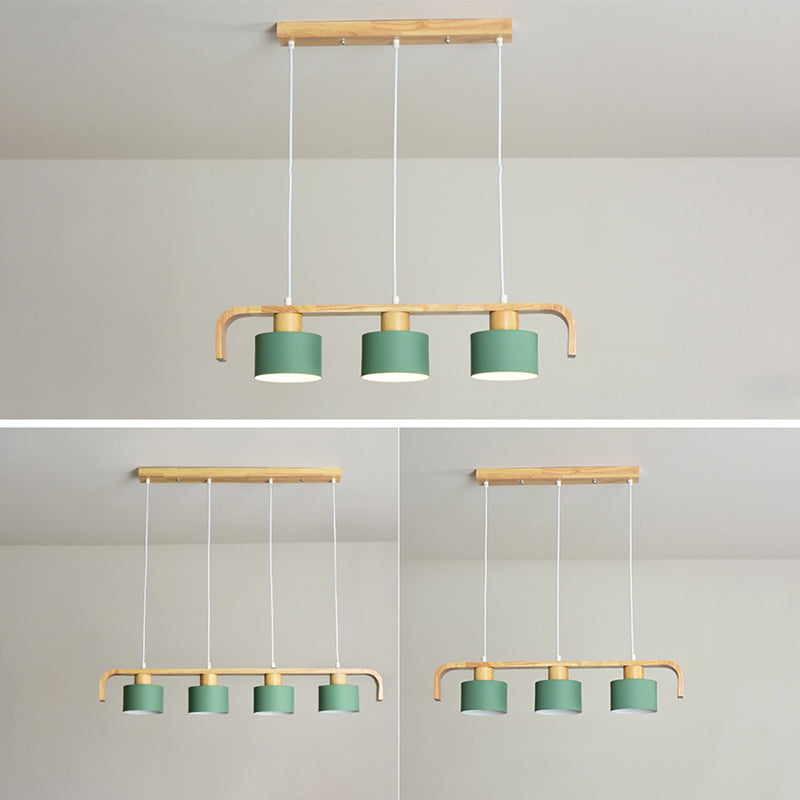 Moderno isola a sospensione a soffitto in legno colore della stanza per interni