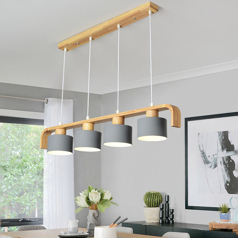 Moderno isola a sospensione a soffitto in legno colore della stanza per interni