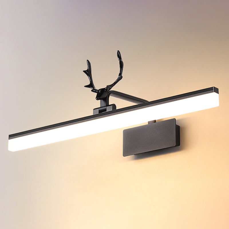 Modern Minimalist Style Linear Wall Mounted Vanity Lights Metal Vanity Sconce for Toilet