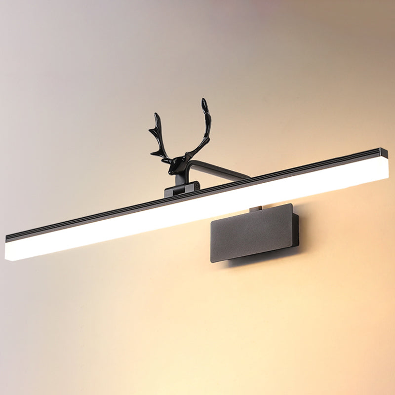 Modern Minimalist Style Linear Wall Mounted Vanity Lights Metal Vanity Sconce for Toilet