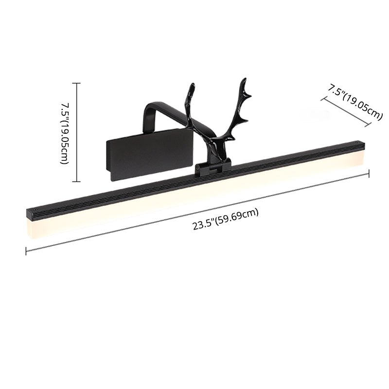 Modern Minimalist Style Linear Wall Mounted Vanity Lights Metal Vanity Sconce for Toilet