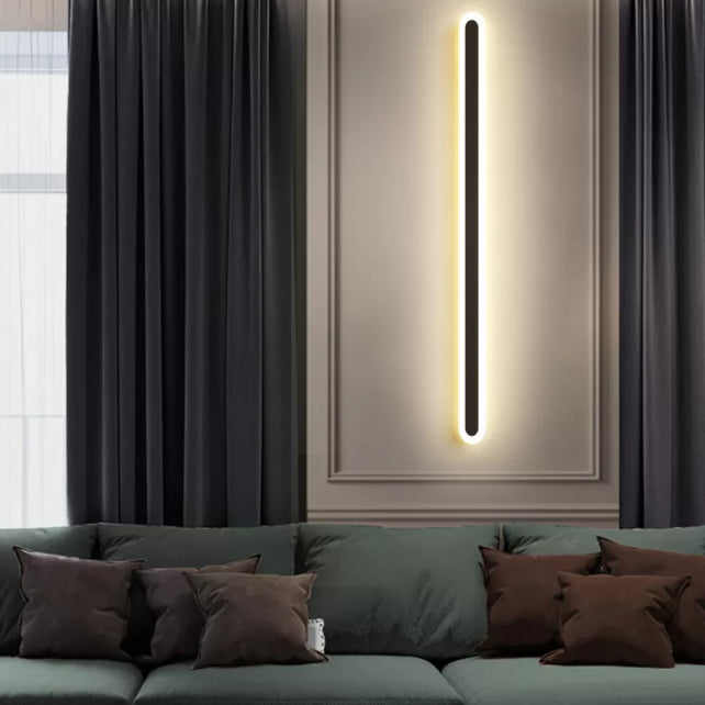 Modern Minimalist Style Linear Sconce Light Fixtures Acrylic Wall Lighting Ideas for Living Room