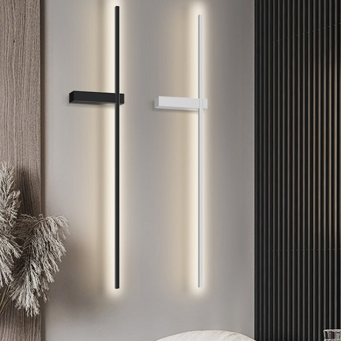 Style moderne minimaliste Mur à paroi linéaire luminaire d'éclairage mural acrylique pour le salon