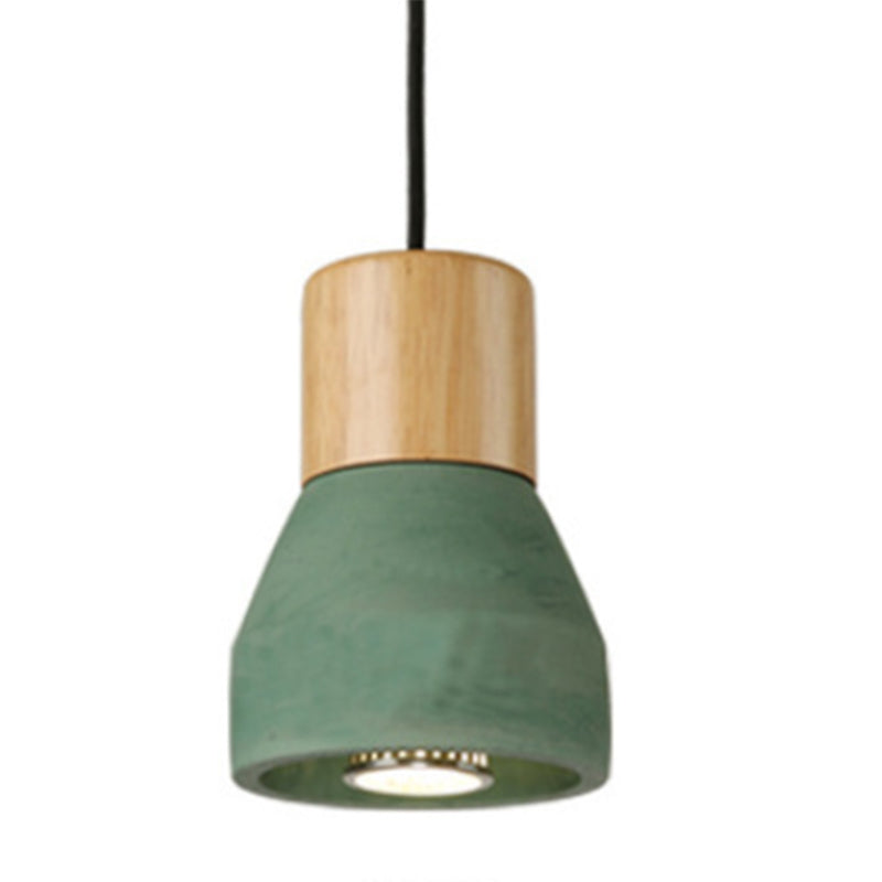 Moderne minimalistische stijl taps toelopende hanglampen 1 lichte hanglamp plafondlicht met cementschaduw
