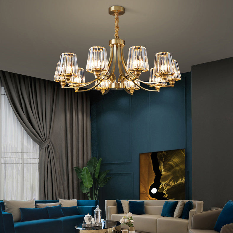 Sputnik Clear Glass Chandelier Pendant Light Industrial Living Room Chandelier Lighting