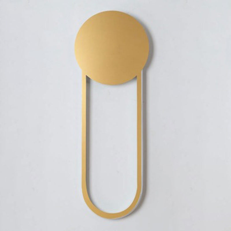 Geometric Line Design Minimalism LED Wall Lamp Post-modern Style Metal U-Shaped Sconce Lights