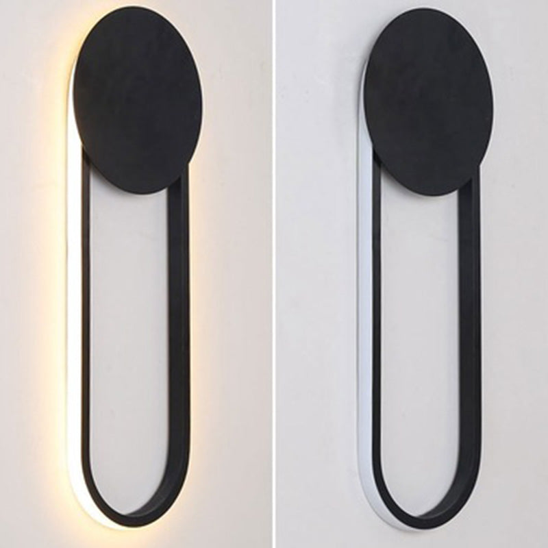 Geometric Line Design Minimalism LED Wall Lamp Post-modern Style Metal U-Shaped Sconce Lights