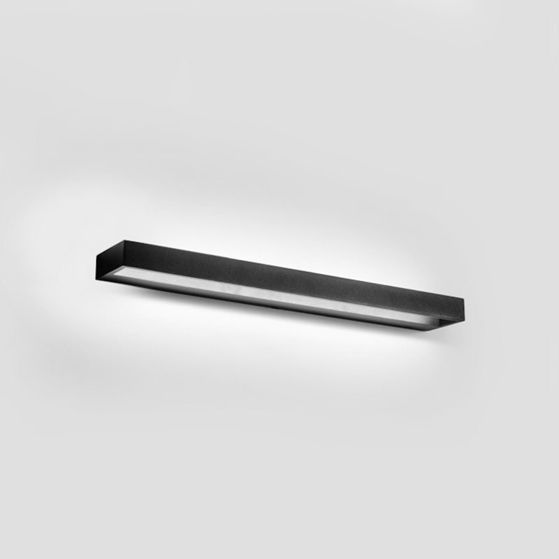 STYLE minimaliste moderne Rectangle mural Vanity Lights Metal Vanity Sconce pour salle de bain