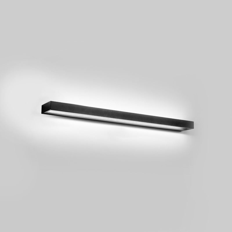 STYLE minimaliste moderne Rectangle mural Vanity Lights Metal Vanity Sconce pour salle de bain