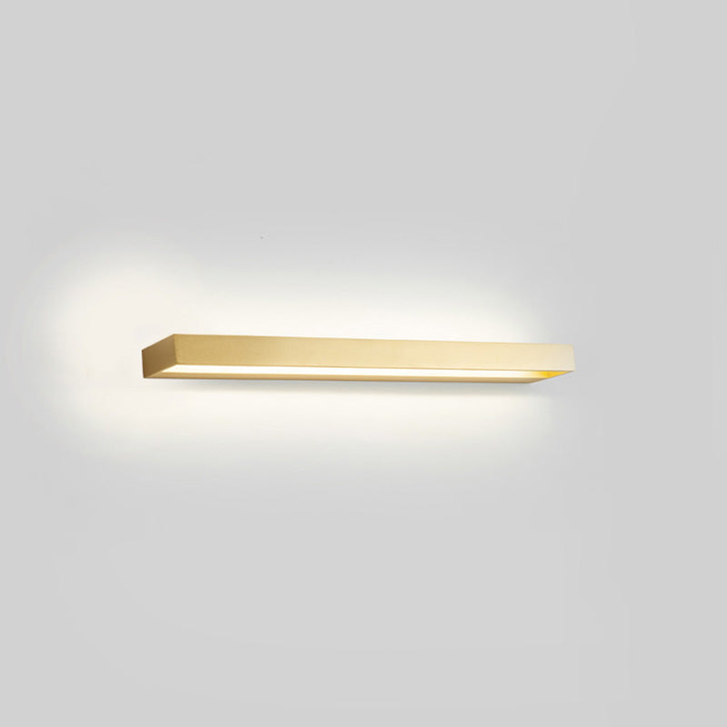 Modern Minimalist Style Rectangle Wall Mounted Vanity Lights Metal Vanity Sconce for Bathroom