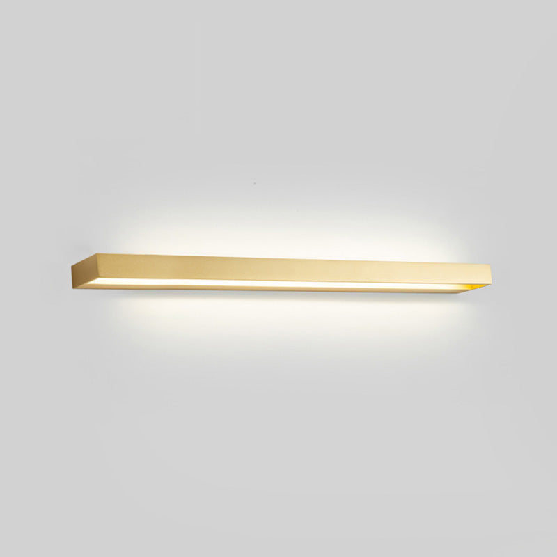 Modern Minimalist Style Rectangle Wall Mounted Vanity Lights Metal Vanity Sconce for Bathroom