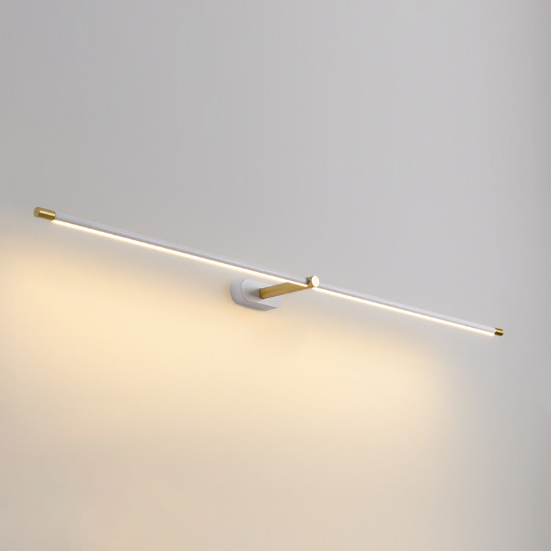 Lámparas de pared de tocador lineal de estilo minimalista moderno.