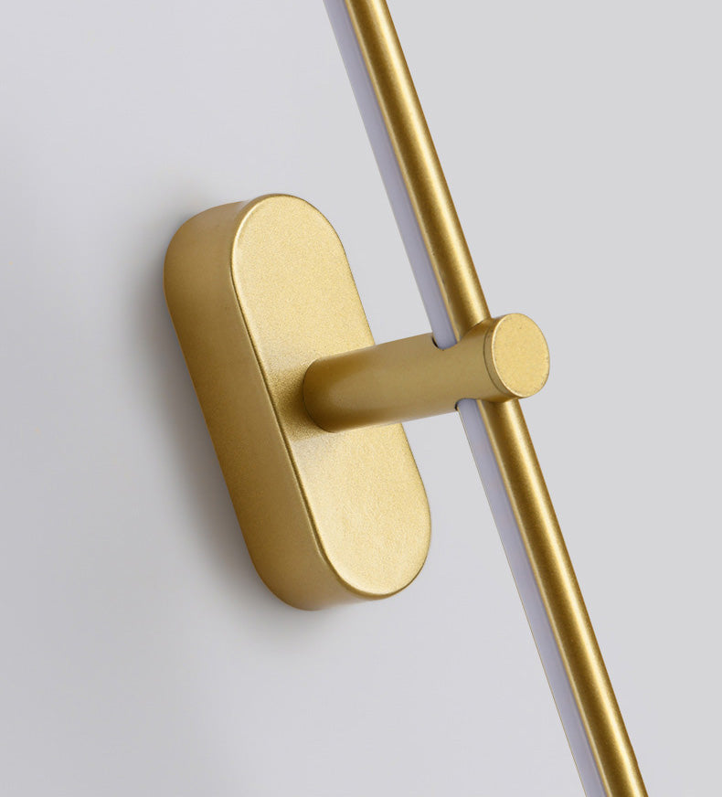 Lámparas de pared de tocador lineal de estilo minimalista moderno.
