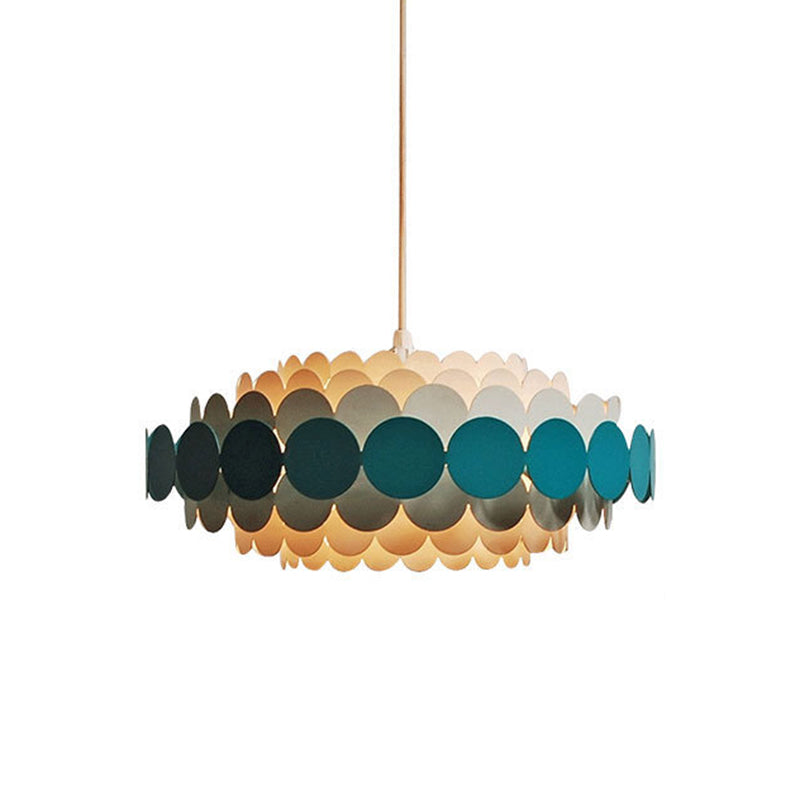 Living Room Pendant Chandelier Nordic Style Chandelier Lighting Fixture with Circle Metal Shade