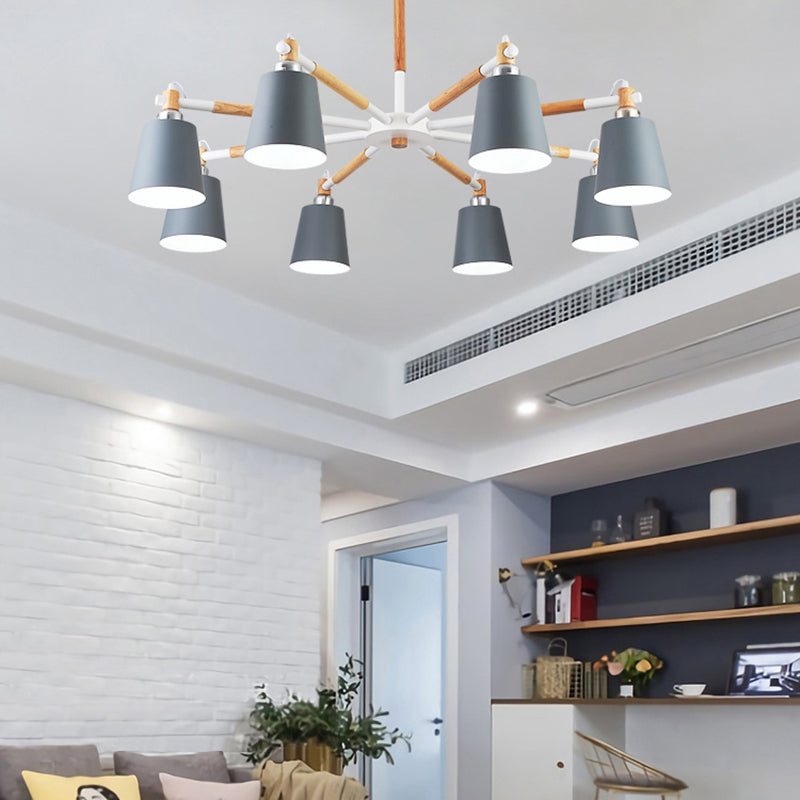 Contemporary Stained Glass Ceiling Pendant Light Sputnik Hanging Pendant Light for Living Room