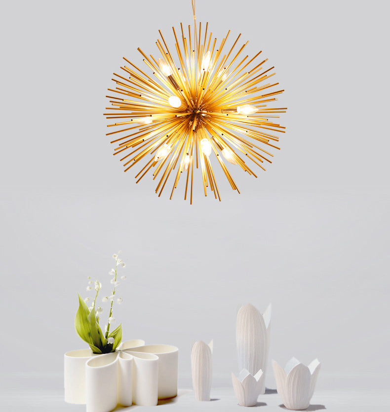 Lampada il lampadario del dente di dente di dente di dente di dente di dente di dente di illuminazione a sospensione in metallo