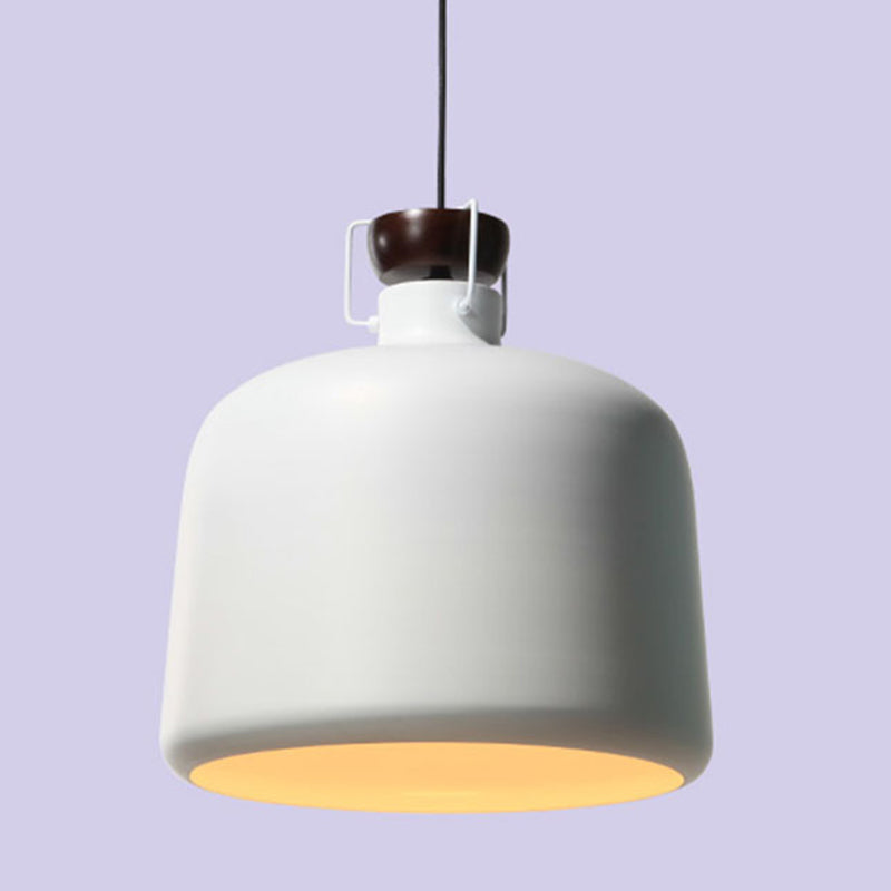 Macaroon Style Metal Pendant Light Creative Kettle Shaped Simplicity Lighting Fixture
