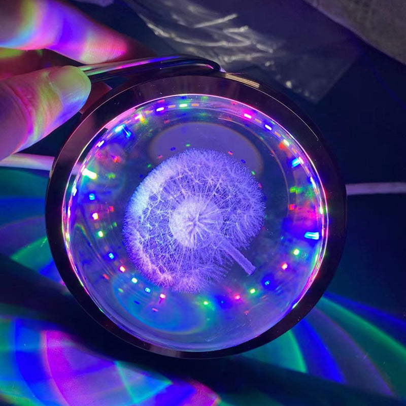 Kristall Löwenzahn Anhänger Leuchtenleuchte Einfachheit Gold LED Deckenlampe für Schlafzimmer